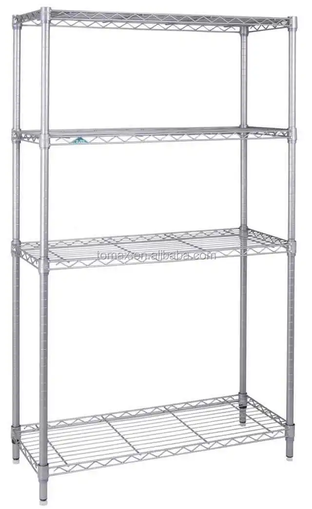 4 Tiers Wire Mesh Shelving Rack Kitchen Rack Buy 4 Tiers Wire Mesh