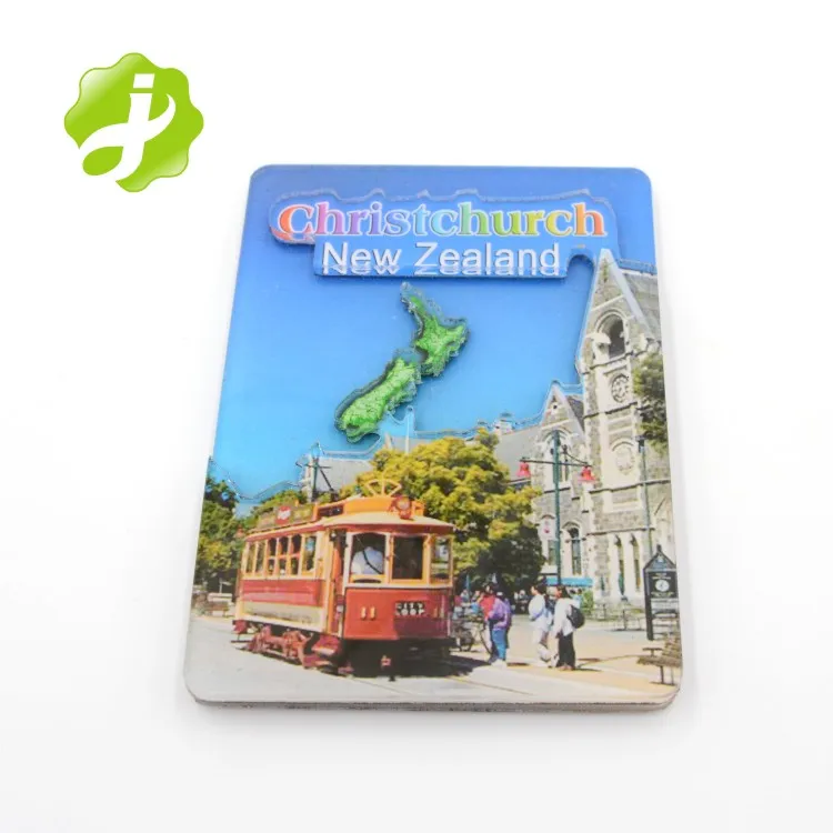 Full Color New Zealand Sights Acrylic Fridge For Souvenir Gifts