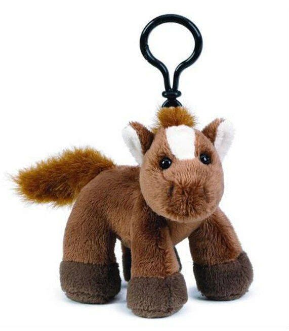 plush horse keychain