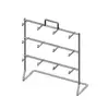 Hot sale good quality countertop snack display,3 Peg Black Wire Counter Display, sock and key chain display holders