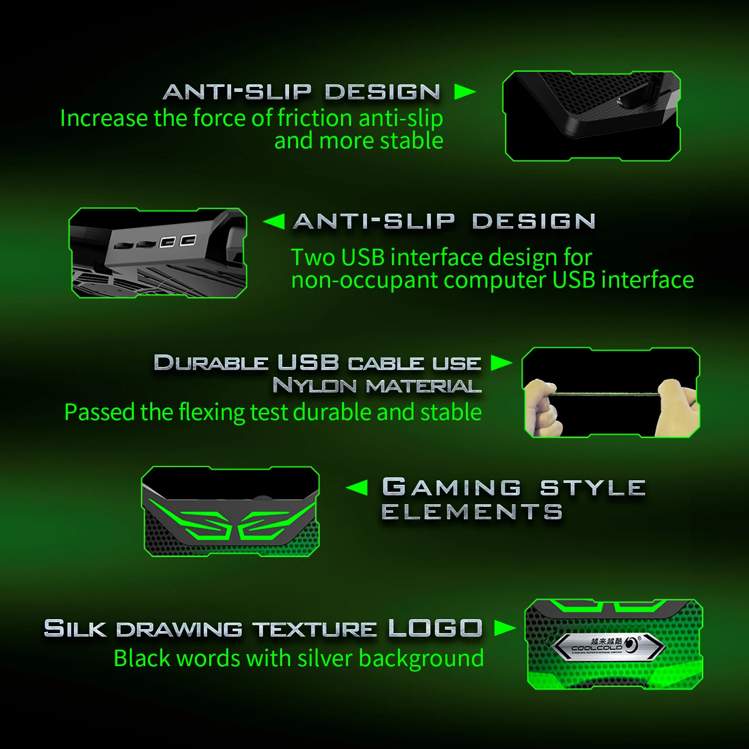 Game Style Cooling Equipment Notebook Cooling Cooler, Laptop Computer Cooler