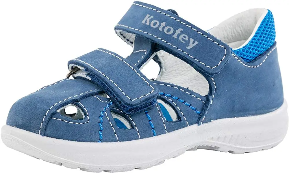Kotofey Boys Sandals 322036-21 Genuine Leather Orthopedic Shoes with Arch Support