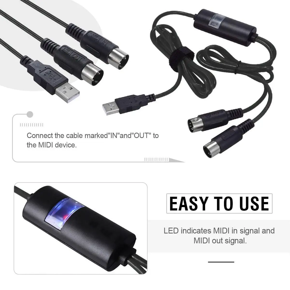 usb cable for keyboard piano