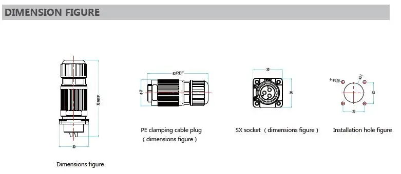 2018 high quality low price plug socket 7pin connector
