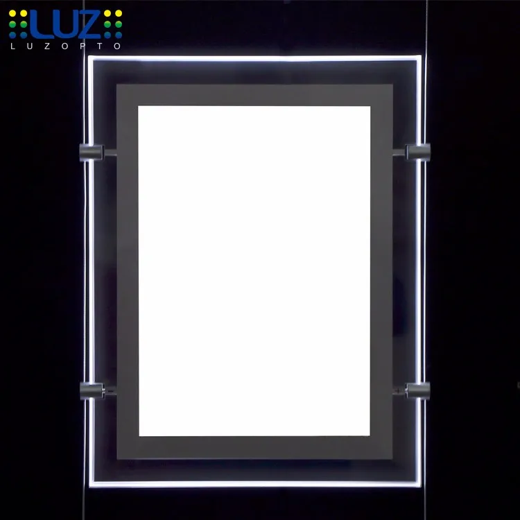 Custom Or A1 A2 A3 A4 Led Picture Frame Clear Plastic Poster Frame