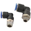PL 6-02 1/4" pneumatic plastic equal male thread elbow air fitting