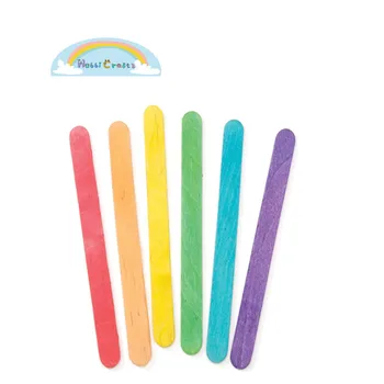 150mm X 20mm 2mm Colored Bamboo Wood Ice Cream Stick For Kids 150mm X 20mm 2mm Colored Bamboo Wood Ice Cream Stick For Kids