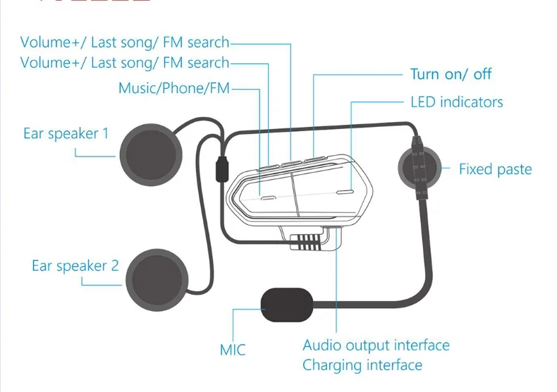 bt helmet headset qtb35