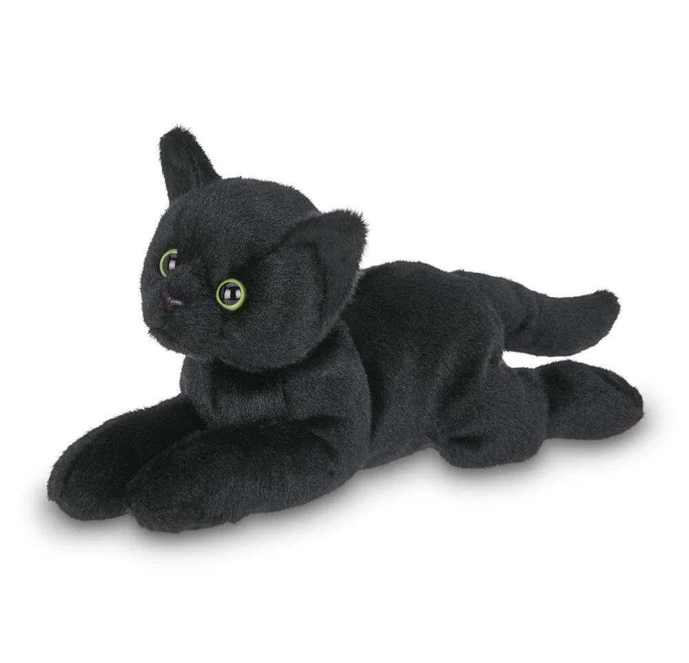 gato negro de peluche