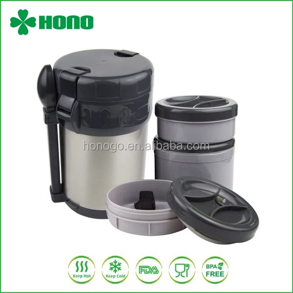 1.5l 18 8 Steel Thermal Lunch Box With Lock For Hot Food Buy Thermal