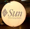 Cheap LED PVC floating giant inflatable sphere balloon H4041