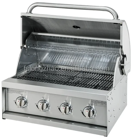 HSQ-A314S 4 Burner stainless steel big outdoor kitchen gas bbq grill