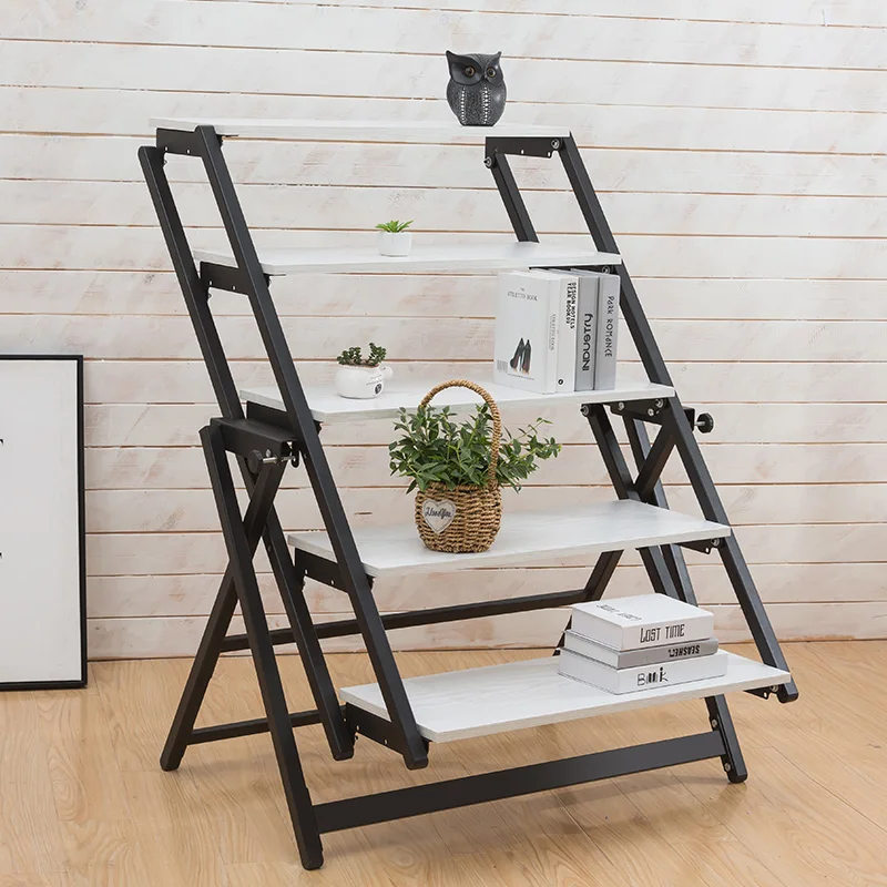 Deformable Multifunction Wooden Table - Expanding Display Rack