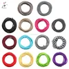 Manufacturer 0.75mm copper core Colorful Textile covered electrical fabric wire cable