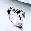 Wish hot sell the new style of the Punk Poncke ring, European and American fashion men and women's English letter ring