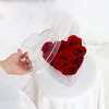 2019 monthly sales 5000 sets Manufacturer Customized Gift Acrylic Flower Rose Box with lid