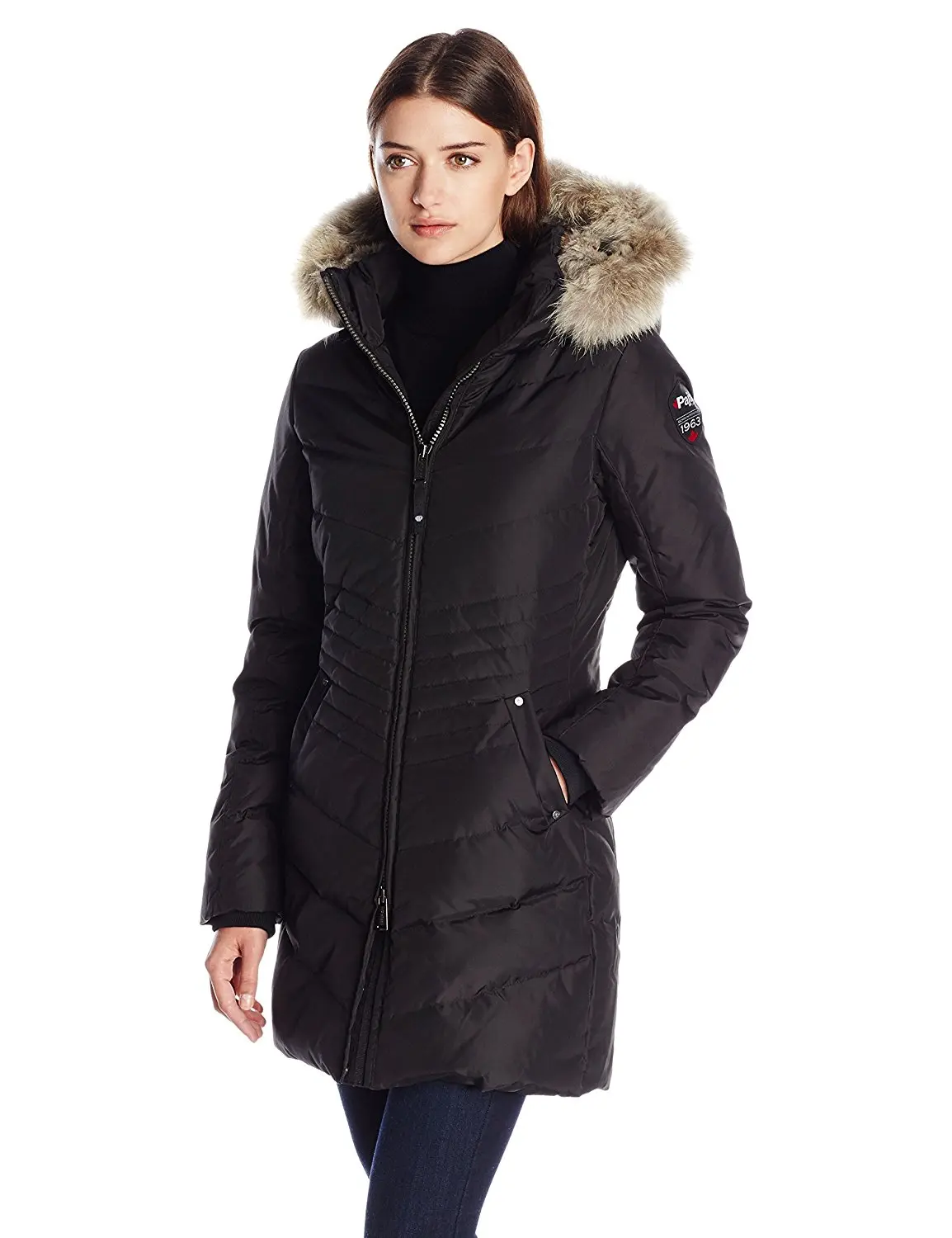 Down Parka with Fur Hood in Cheap Price 