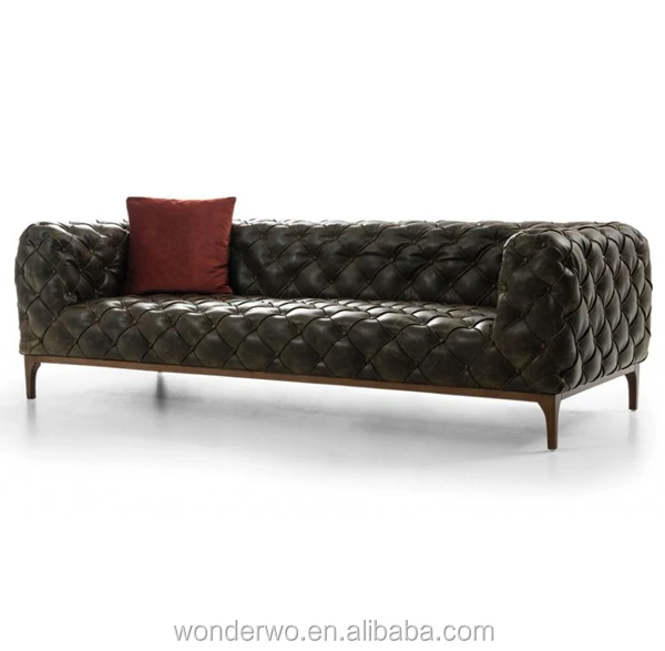 Chester Moon Sofa Tufted Nubuck Leather On All Over Chester Moon Sofa Tufted Nubuck Leather On All Over Living Room Furniture