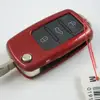 Colorful Flip Paint Metallic Remote Key Fob shell for New car key