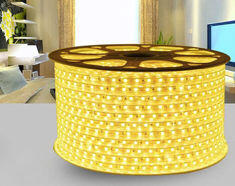 60LED/M 220V LED SMD 5050 Waterproof LED Strip Flexible Light