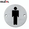 China wholesale stainless steel oval door mounted push pull sign plate