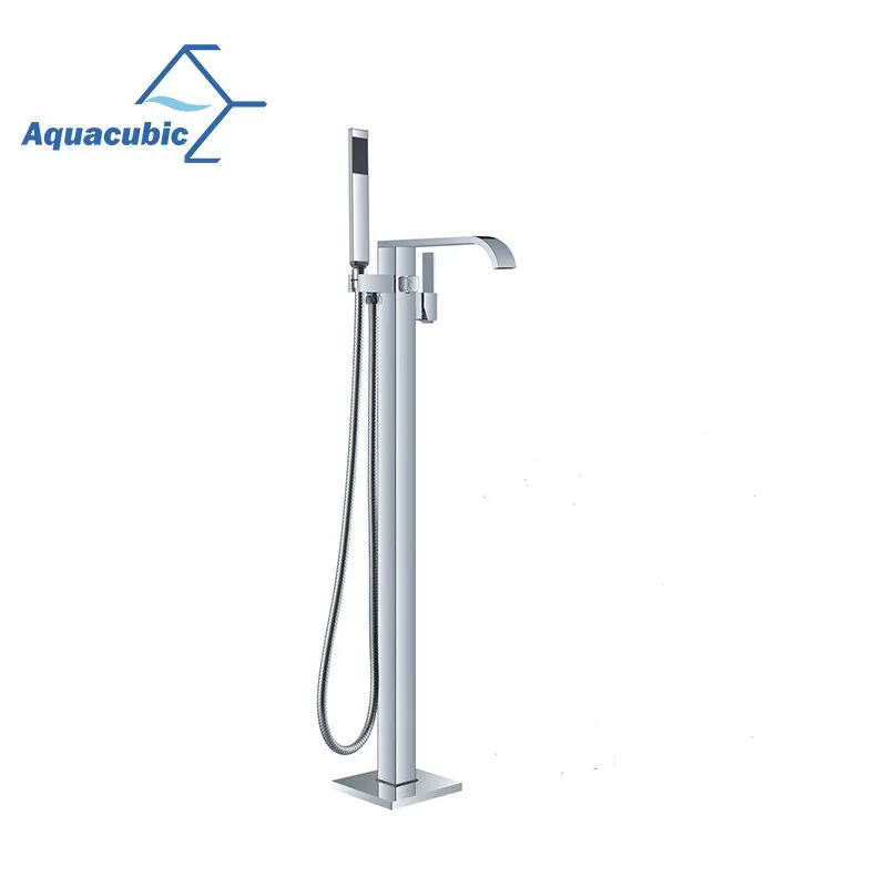 Aquacubic New Design Upc Square Bathtub Shower Faucet With Hand