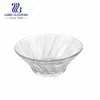 Classical 10inch clear glass salad and fruit bowl