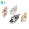 XULIN Micro Pave Cubic Zirconia Lobster Clasp with Rose Gold/Gunblack/Silver/18k Gold Clasp