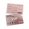 0.76mm thickness Glossy Plastic VIP Discount card with scratch panel