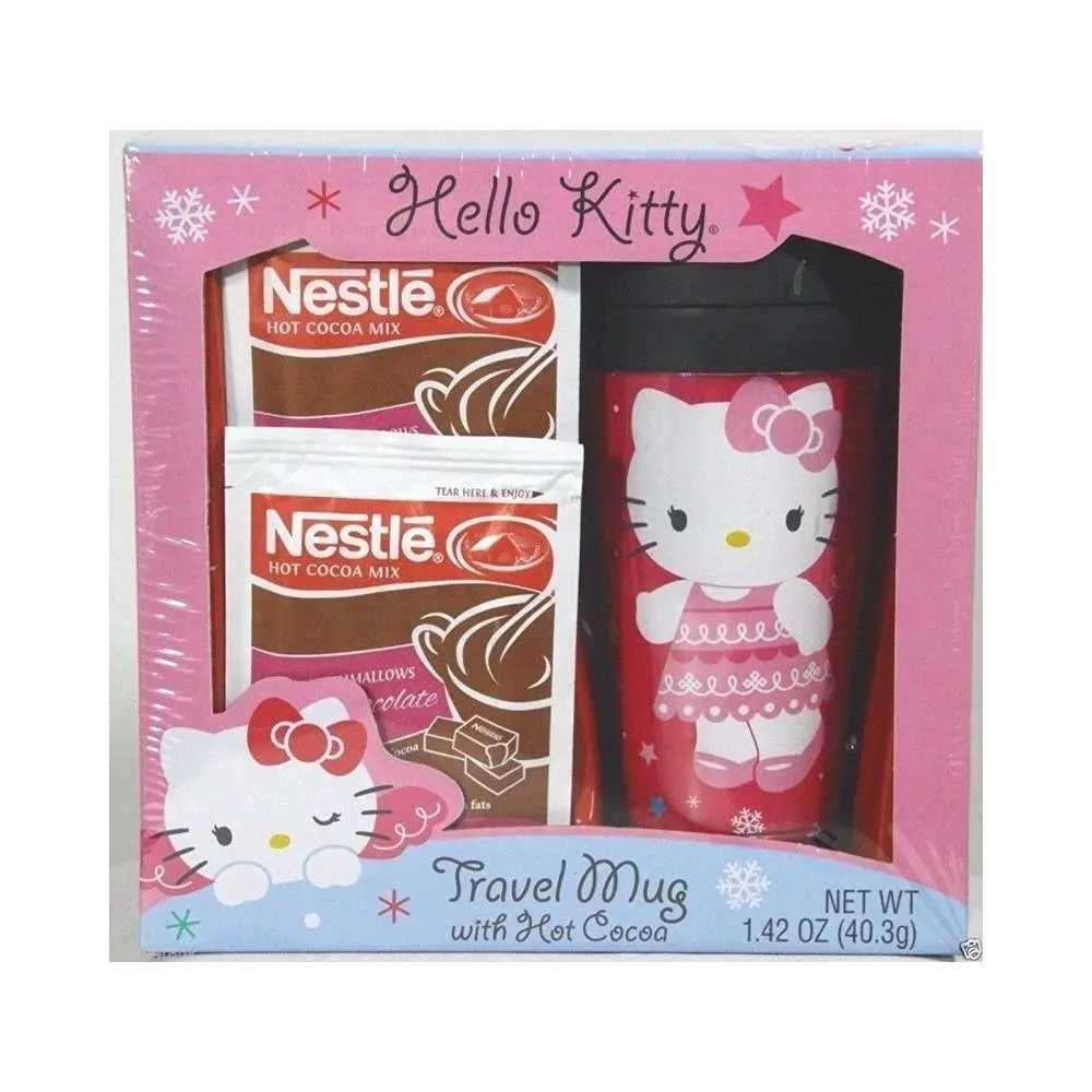 Hello Kitty Mug /& Spoon Gift Set With Nestle Hot Cocoa Mix