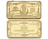 Promotional Cheap Custom Square coin /Custom coin / High Quality One Thousand Dollars Square Gold Coin Manufacturers In China