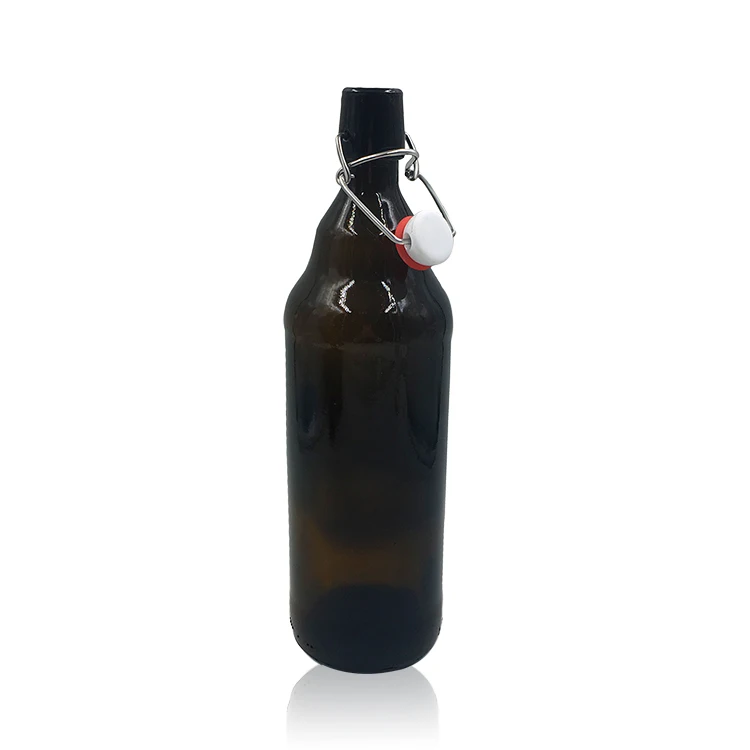 1000ml 1 Liter Amber Swing Top Beer Bottle Glass Beer Bottle Buy
