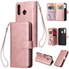 PU Leather Classic Retro Multifunction Card Slots Wallet Flip Cell Phone Back Cover Phone Case