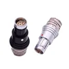 High quality plug short type with half-shell connector 102 series Black chrome plated connector for military