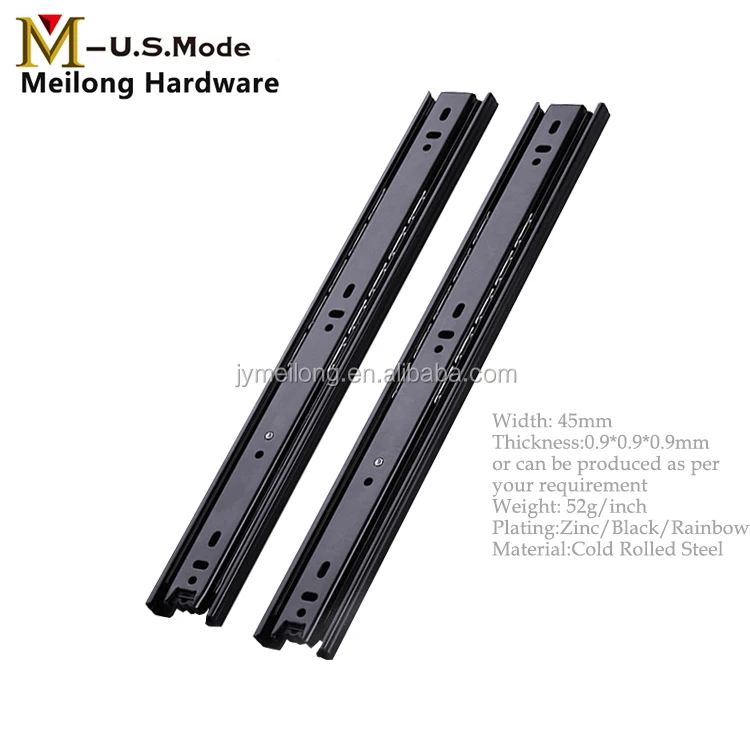 Hot Sell 3 Fold Ball Bearing Drawer Telescopic Channel Hardware