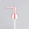 Yuyao manufacturer rose gold electroplate plastic ABS pump for cream bottle