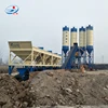 HZS90 software cement mix plant construction project