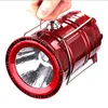 Hanging mini rechargeable camping lamp plastic outdoor light post led camping lantern lights with flashlight