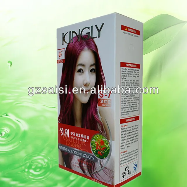 Kingly Permanent Grape Purple Hair Dye Grape Purple Hair Color