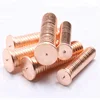 M3*12mm M6*16mm Red Copper Full Thread Solid Spot Welding Stud Bolt