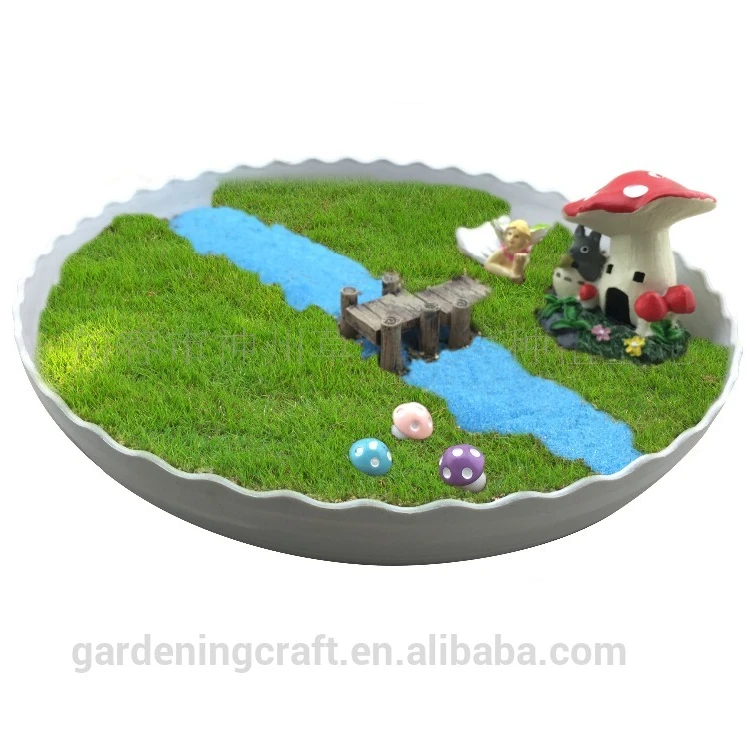 China Fairy Garden Miniatures Figurines Kit Plants Ornament