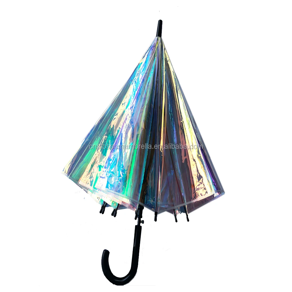 2020 Fashional Ins Poe Material Clear Plastic Fashion Umbrella Women