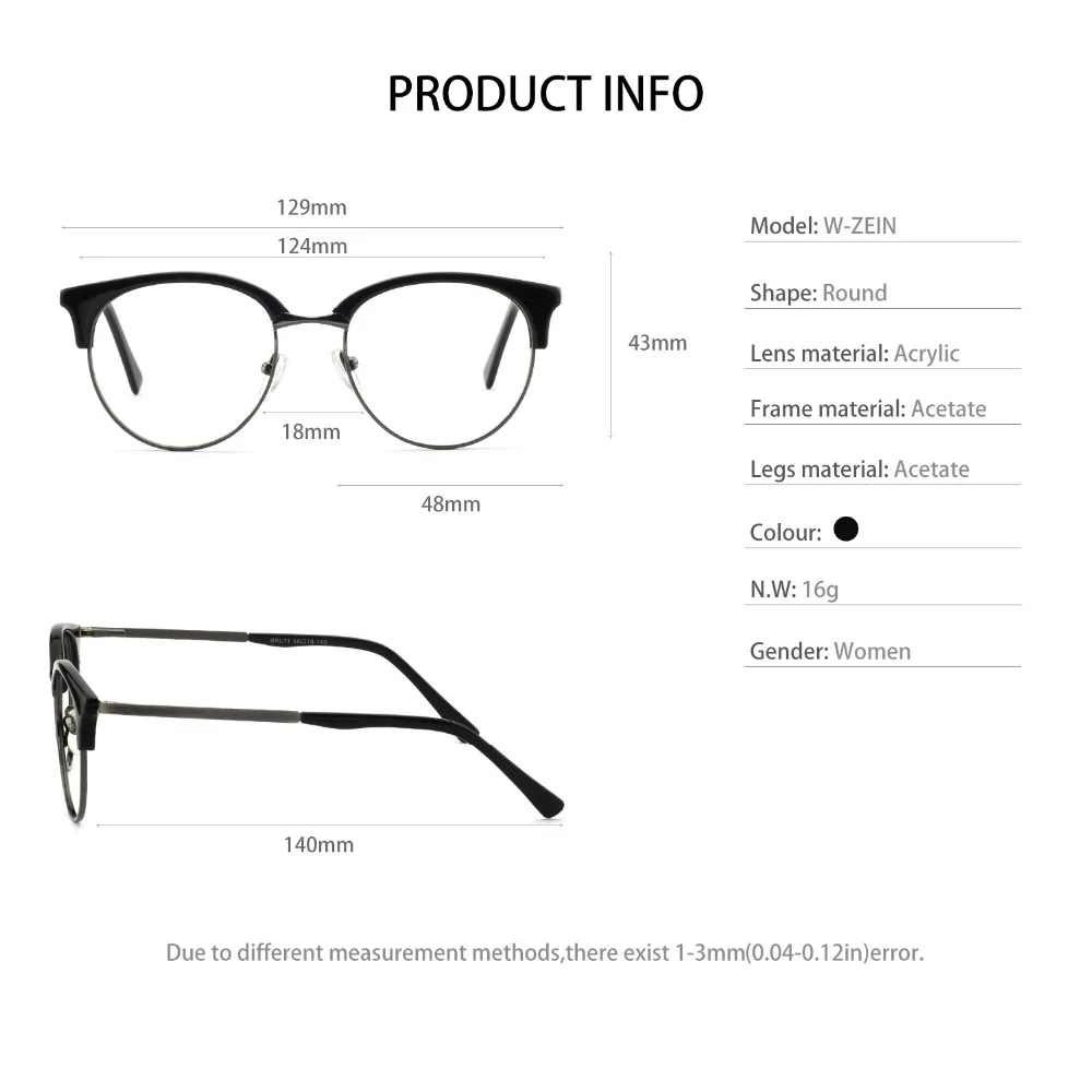 High Quality Spectical Foldable Spectacle Eye Glass Custom Made