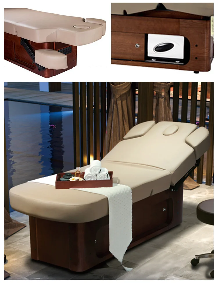 Wood Base Electric Massage Beauty Bed High End Used Electric Massage Table Ds H33361a 3 Buy