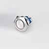 Stainless steel 30mm metal Waterproof IP65 illuminated push button switch with 12v 24v led light