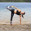 Seamed Women Running Pants Compression Printed Yoga Leggings