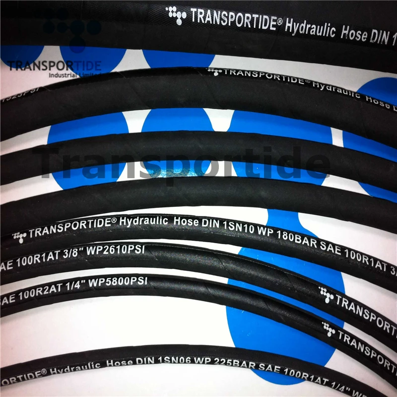 Parker Standard Flexible High Pressure Rubber Hydraulic Hose R1 3/8