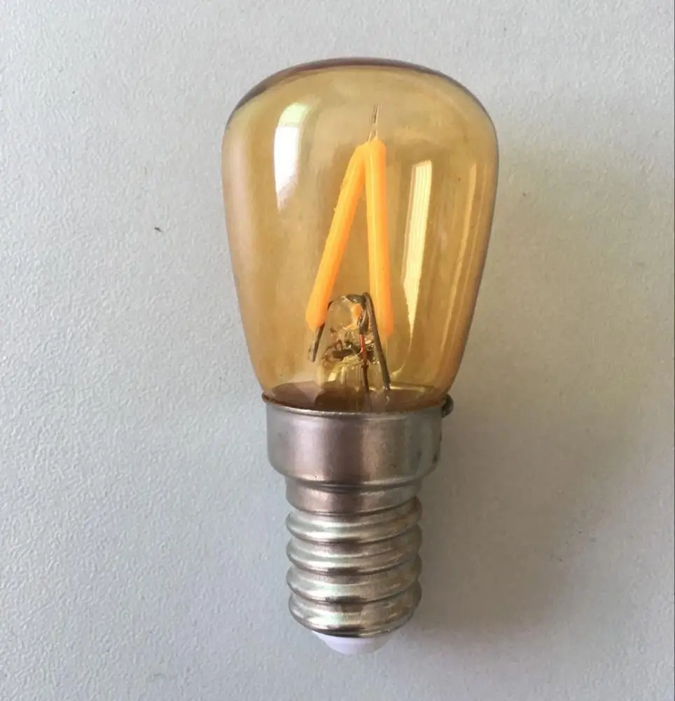 ST26 LED Filament Bulb 2W Smoke Colour Glass E14 Chandelier For Christmas