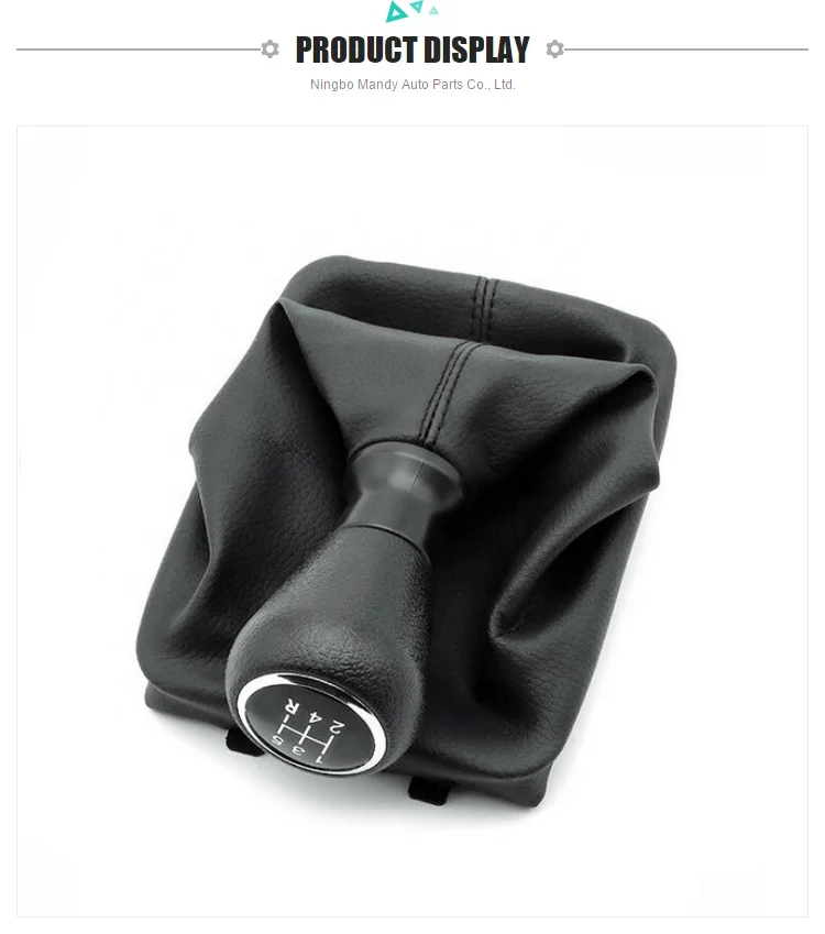 5 Speed Gear Shift Knob Gaiter Boot Cover For 0613 Peugeot 206 207 406