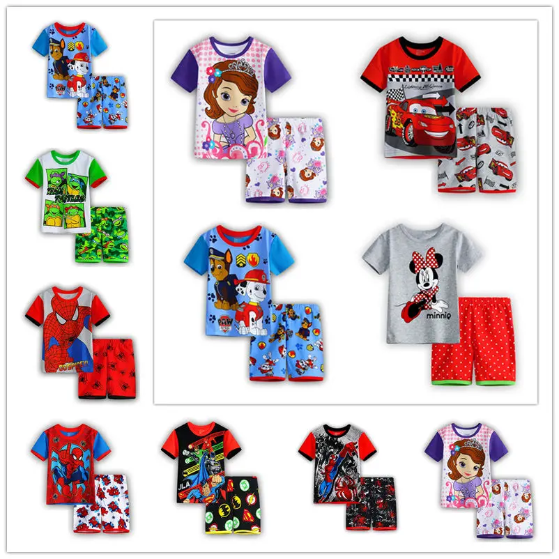 Summer kids clothes sets boy t shirt pants suit clothing set Clothes newborn sport suits baby